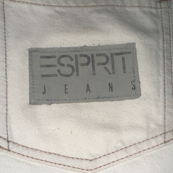 Esprit Cream Mini Skirt with Tan Fringe - Picture 4 of 5